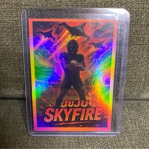 Custom JuJu Smith-Schuster Skyfire refractor /5 card. Chiefs